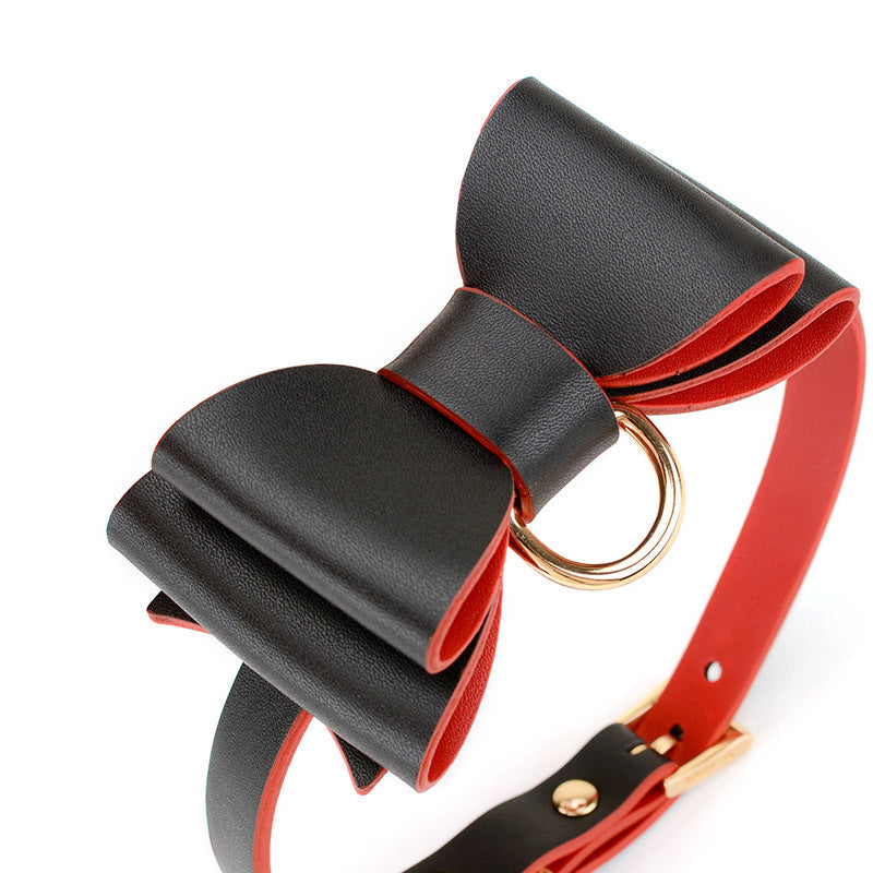 Couple Sex Lifestyle Bondage Set Leather Collar Female Flirt Adult Alternative Toys