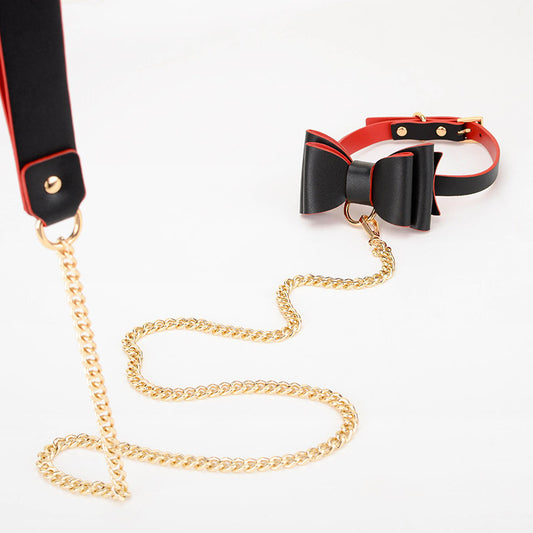 Couple Sex Lifestyle Bondage Set Leather Collar Female Flirt Adult Alternative Toys