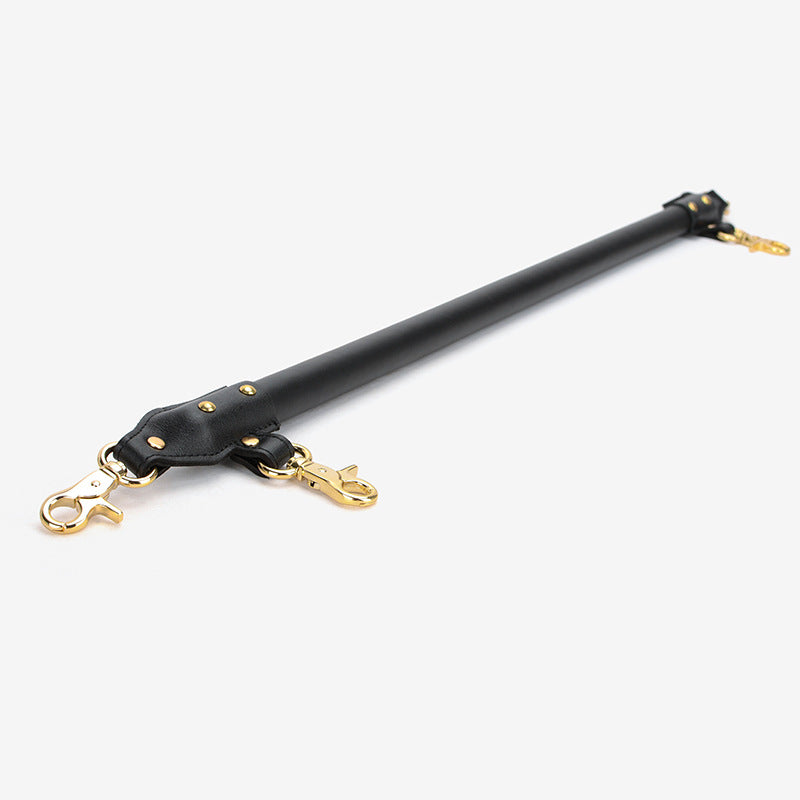 SM Leather Leg Splitter Punishment Flirting Leg Spreading Torture Instrument Bondage Bondage One Word Confinement Handcuffs Sex Toy Props