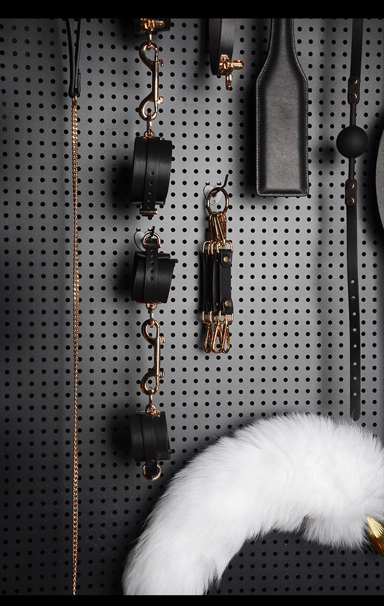 Cowhide Bondage Set Adult Products SM Femdom Torture Instruments Sex Toys